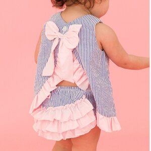 Ruffle Butts Seersucker Swing Top and Bloomer Set